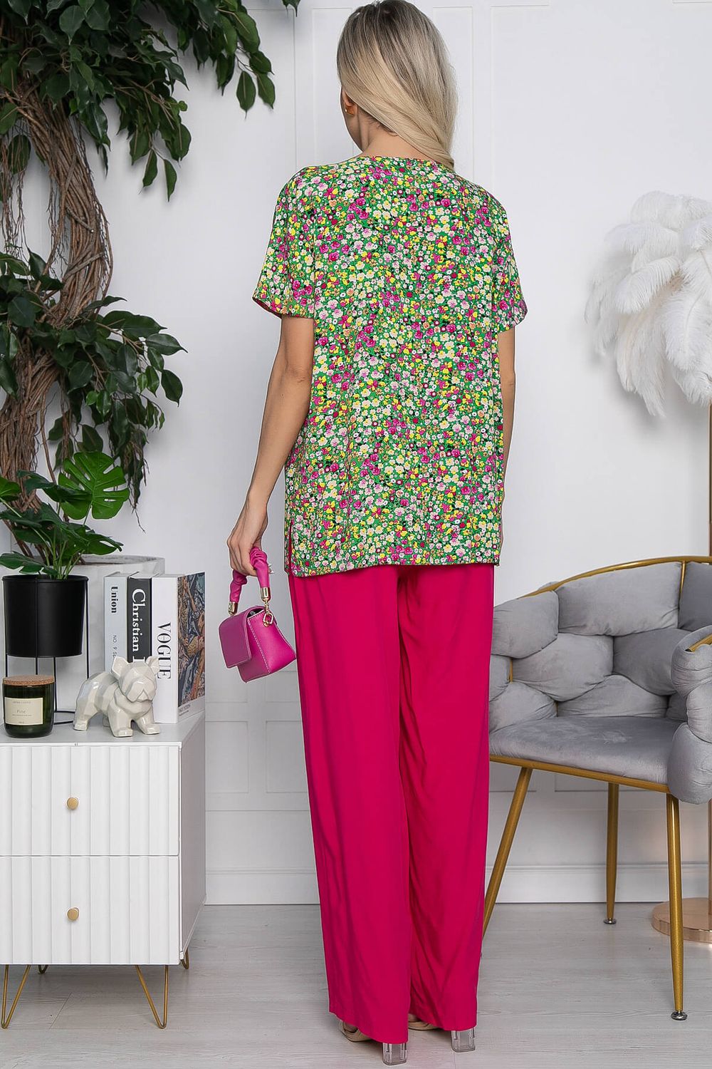 Костюм Шейла (фуксия/зеленый) К10406 LT Collection