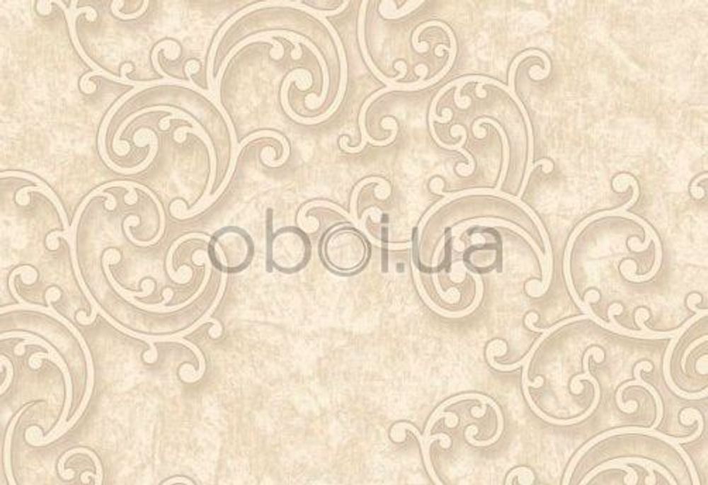 Обои IDECO винил вспененный на бумаге 0,53х10м. вензель бежевый