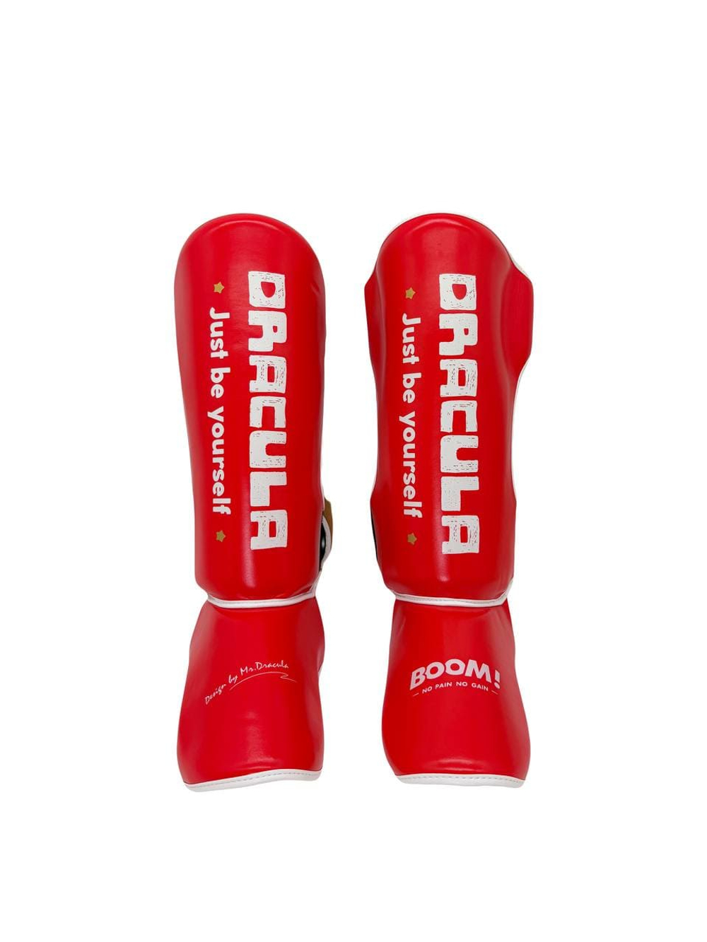 Защита голени Dracula, красная