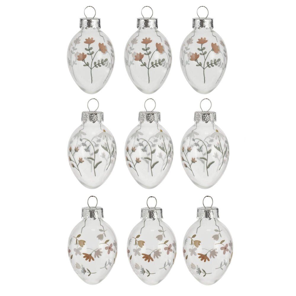 GAEM Набор из 9-ти изделий декоративных подвесных "Яйцо" (3*5), L11 W18 H3,5 см