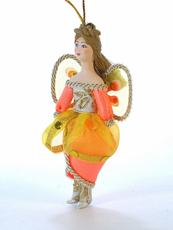 Кукла-подвеска сувенирная фарфоровая Фея цветов