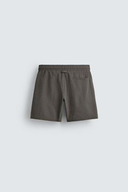 ZARA ДЛИННЫЕ ПЛАВКИ В КЛЕТКУ, СЕРЫЙ