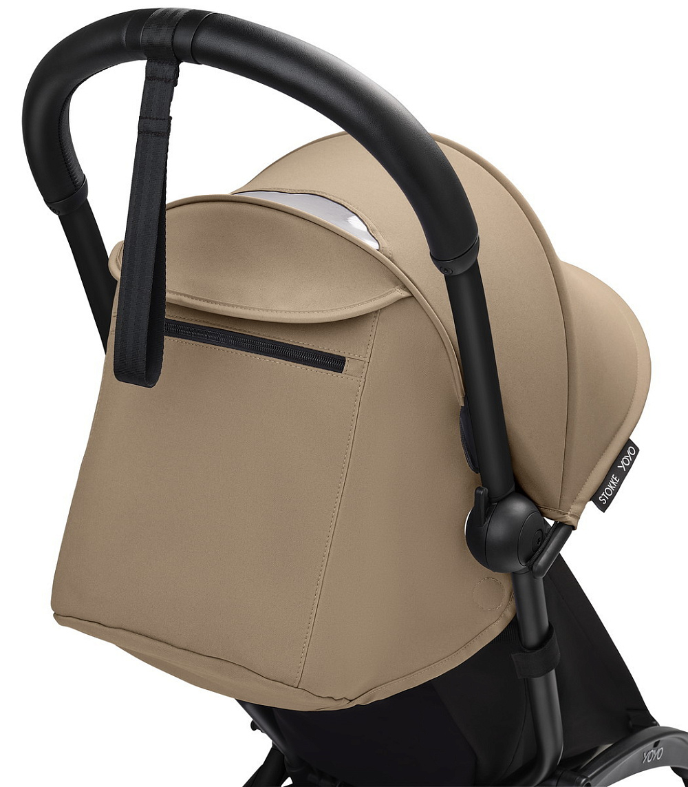 Коляска Stokke YOYO3 Newborn Shell рама чёрная Black 2 в 1 Toffee