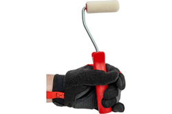 Мини-валик Зубр "ЭКСПЕРТ" "ВЕЛЮР", 100% шерсть, ворс 4мм, ручка 6мм, d=15/70мм 03536-07