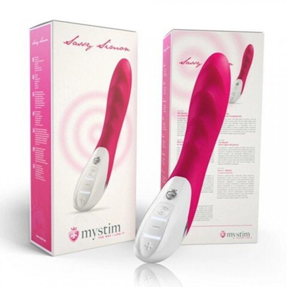 Вибратор Mystim Sassy Simon силиконовый, розовый, 27 см