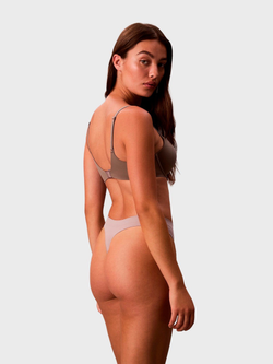 Женские трусы-стринги Bonded Flex 3-Pack Mid Rise Thong Black / Mink / Beet Red