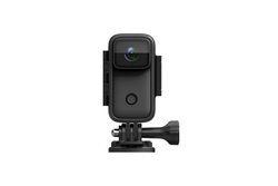 Экшн камера SJCam C200 черная с креплением, цифровым стабилизатором, водонепроницаемая 4K Ultra HD на шлем, голову, грудь, велосипед