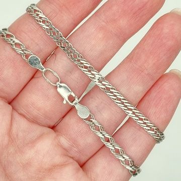 Цепочка. Тройной ромб 4 мм