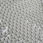 Хрустальный жемчуг, оттенок "Белый", шар 10мм, улучшенное покрытие