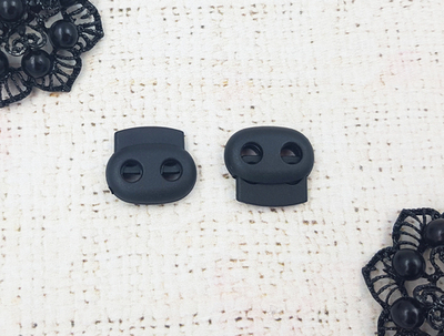 Фиксатор пластик, d 5 мм, р. 20*19 мм, чёрный