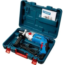 Дрель - Шкантоверт ЗУБР 1100 Вт, кейс, 2 скорости, Профессионал.