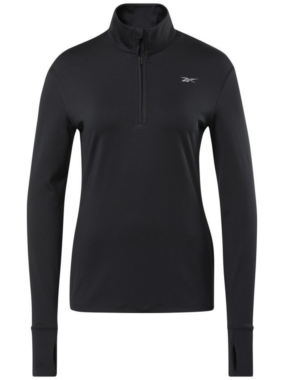 Женская Кофта теннисная Reebok Workout Running 1/4 Zip W - черный