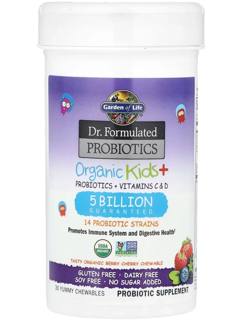 Dr. Formulated Пробиотик 5 млрд ягоды 30 таблеток