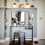 Стол для ноутбука - IKEA VITTSJÖ/VITTSJO, 100х36 см, стекло/черно-коричневый, ВИТШЁ/ВИТШЕ ИКЕА