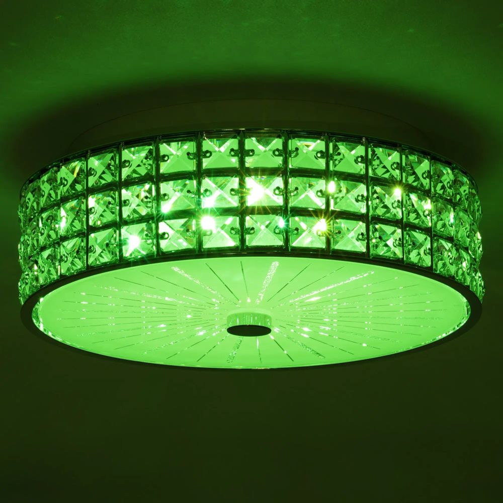 Citilux Портал CL32413G1 LED RGB Люстра хрустальная с пультом Хром