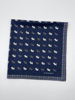 Платок синий с собачками Burberry
