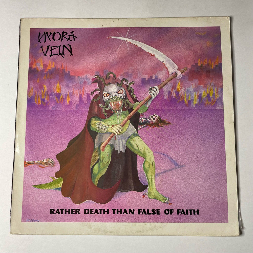 Винтажная виниловая пластинка LP Hydra Vein Rather Death Than False Of Faith (UK 1988)