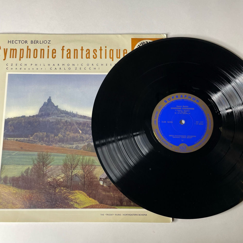 Винтажная виниловая пластинка LP Hector Berlioz Берлиоз, Czech Philharmonic Orchestra, Carlo Zecchi Symphonie Fantastique Фантастическая Симфония (Чехословаия 1961)
