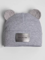 Шапка для мальчика с ушками на осень