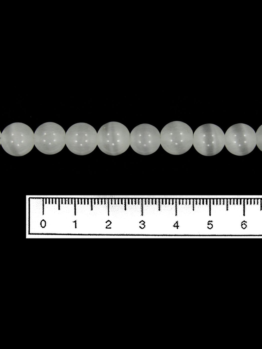 Бусы из кошачьего глаза kgbu002-bel10