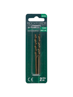 Сверло по металлу 4мм HSS+Co(2шт), в блистере RockForce##Rock FORCE RF-DS240H