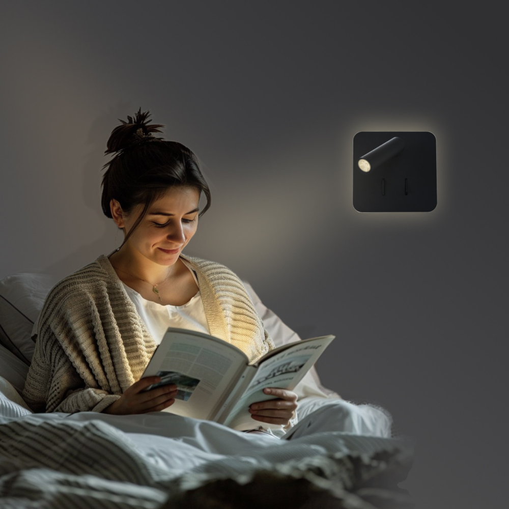 Citilux Декарт CL704421 LED Бра с выключателем Чёрное