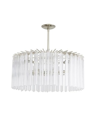 Серебряная стеклянная люстра “Азра”