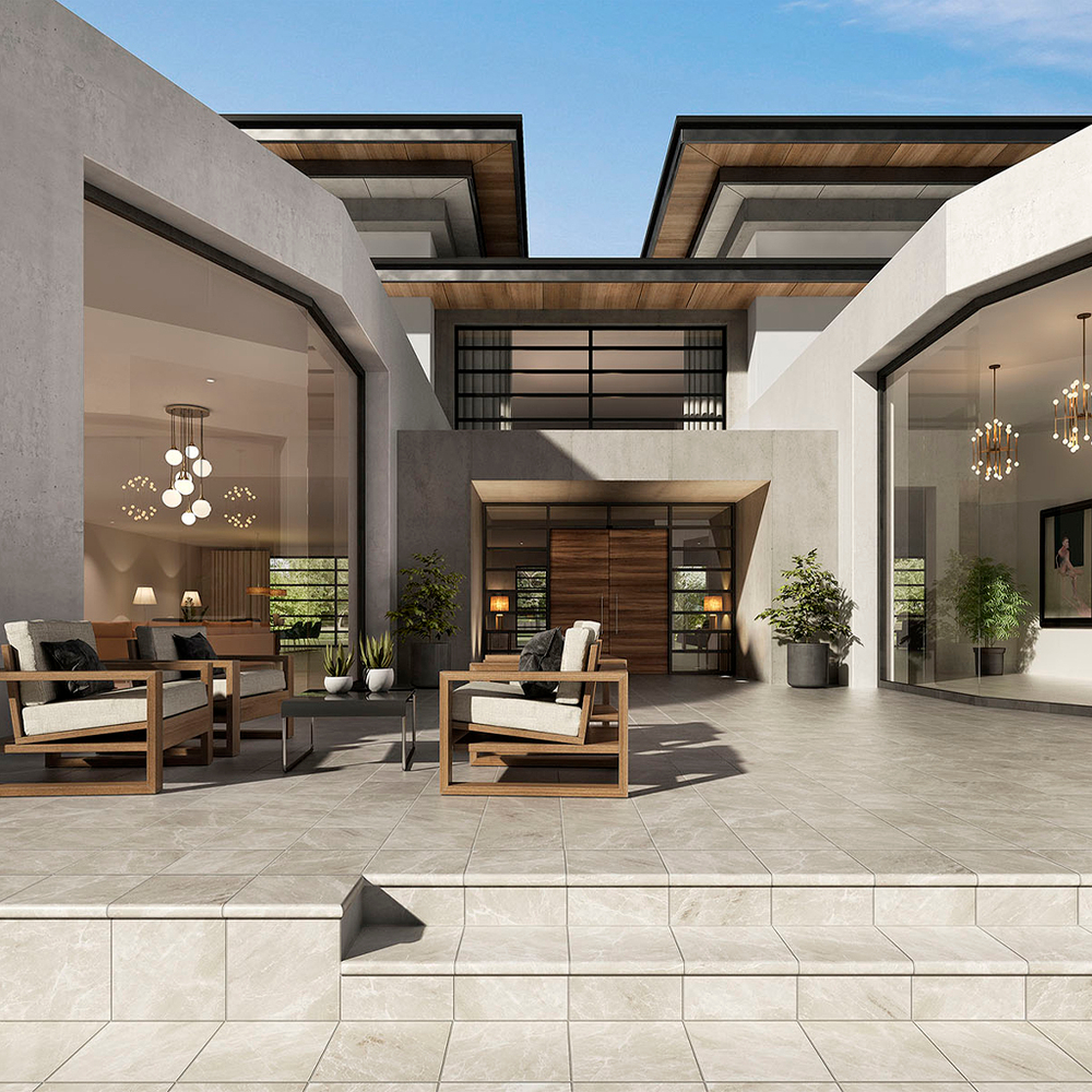 Плитка клинкерная EXAGRES NEVADA LIMESTONE 330х330х9 мм