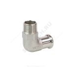 Угольник сталь нерж AISI 316L 90гр Дн 22х1/2" Ру16 пресс/НР Inoxpres RM 197102022