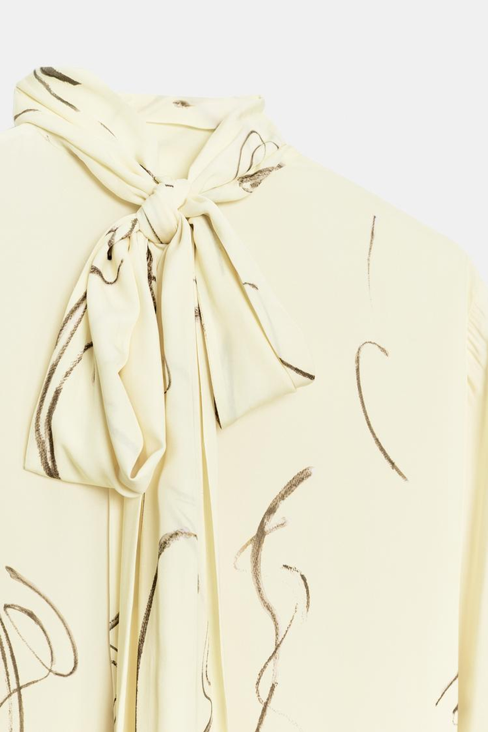 ZARA ПЛАТЬЕ С ПРИНТОМ И ЗАВЯЗКАМИ — ZW COLLECTION, ЖЕЛТЫЙ