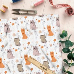 Ткань мембрана коты мультяшные