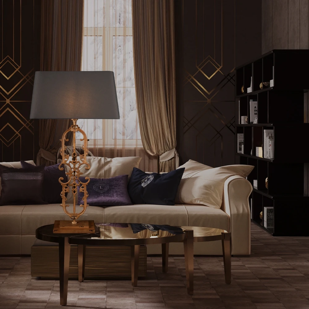 Декоративная настольная лампа Loft It LACE 10439T/B