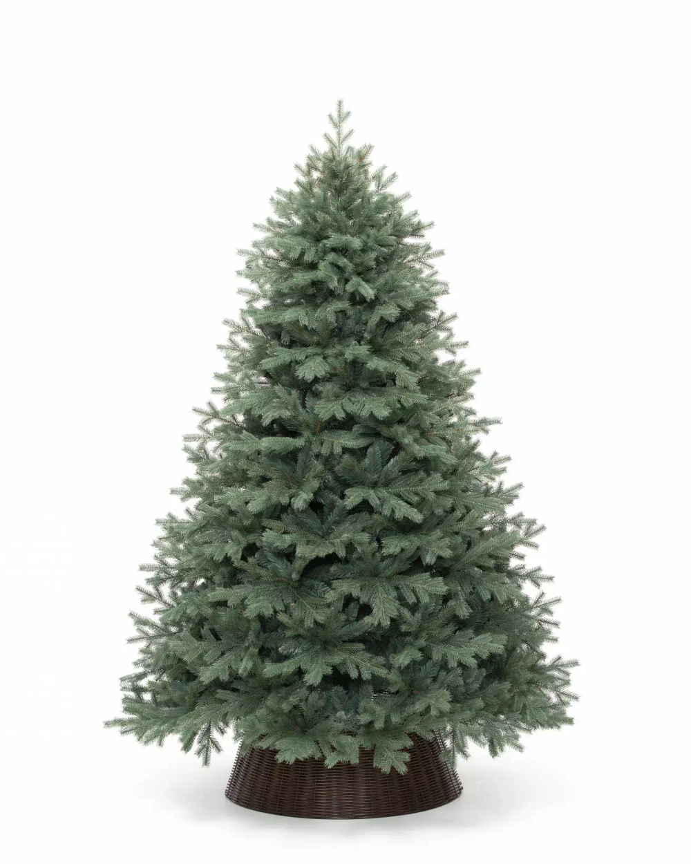 Искусственная елка Кремлевская голубая 240 см., Литая хвоя+ПВХ, ЕлкиТорг (19240)