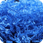 Бумажный наполнитель. Светло-синий