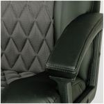 Кресло руководителя Helmi HL-E85 "Graphite", ткань TW серая/экокожа черная, мягкий подлокотник