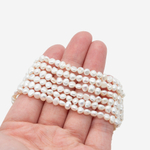 Жемчуг культивированный с поперечным отверстием A Grade, белый, 4-5мм, фриформ