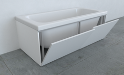 Экран под ванну откидной TR-5-236 титан матовый soft touch