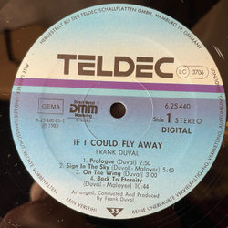 Винтажная виниловая пластинка LP Frank Duval If I Could Fly Away (Германия 1983)