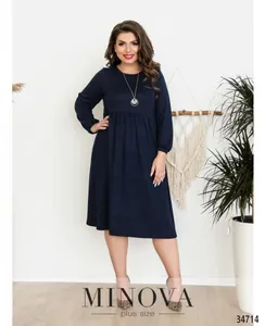 Платье 3129-ВБ-темно-синий Minova