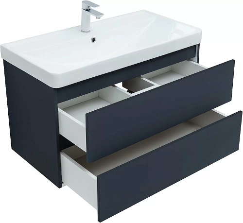 Тумба с раковиной Aquanet Вега 2.0 337950/323883 90 маренго