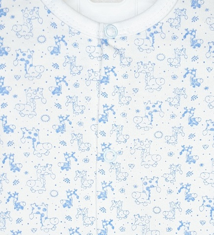 Комбинезон Мини Жирафики (голубой)