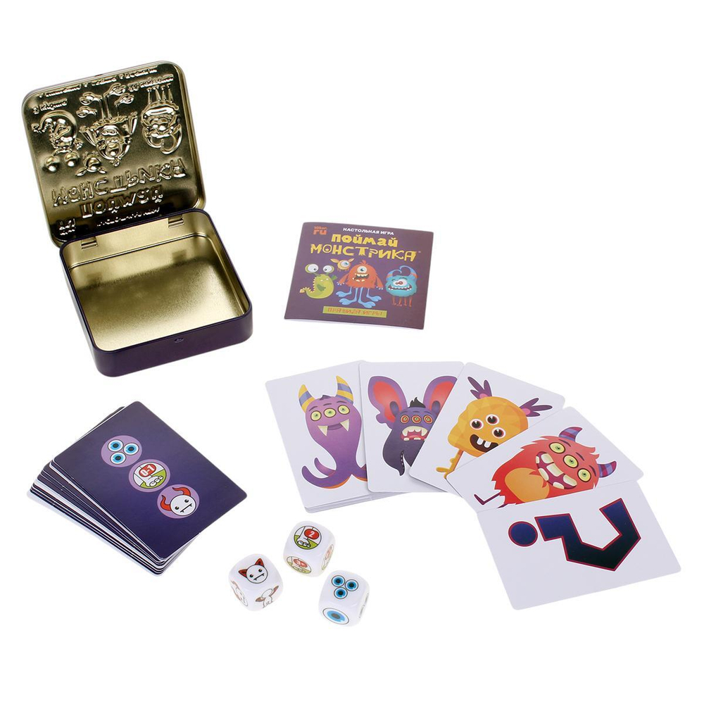 Настольная игра "Поймай монстрика" (Т-Ц)