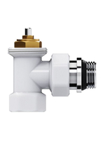 Набор термостатический для радиатора угловой Design 1/2" М30х1,5 Белый Royal Thermo