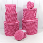 Коробка 40х33 см Набор 7 шт "Бархатный" Кожа крокодила (Лиловый)