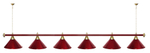 Лампа STARTBILLIARDS 6 пл. (плафоны золотые,штанга золотая,фурнитура золото)