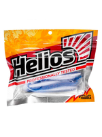 Виброхвост Helios Shaggy 5,12"/13 см Black & White 5шт. (HS-18-023)