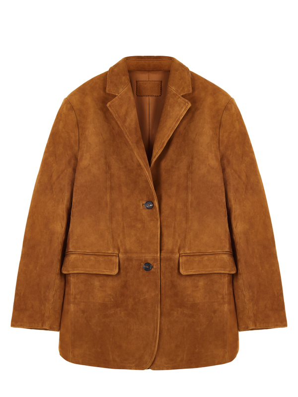 Jacket suede sand color