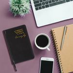 Ежедневник датированный 2022 А5 138x213 мм BRAUBERG "Chameleon", под кожу, черный/желтый, 112824