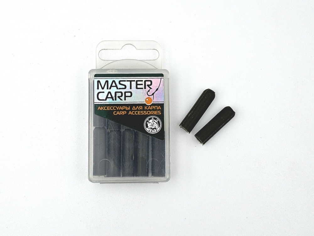 Втулка (коробочка) глухая для грузил кор. L-22мм. зелёная (уп.10шт.)