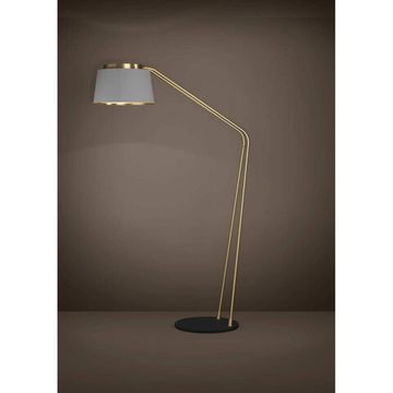 Торшер с ножным выключателем 1*E27 390174 латунь/серый Almerimar Eglo